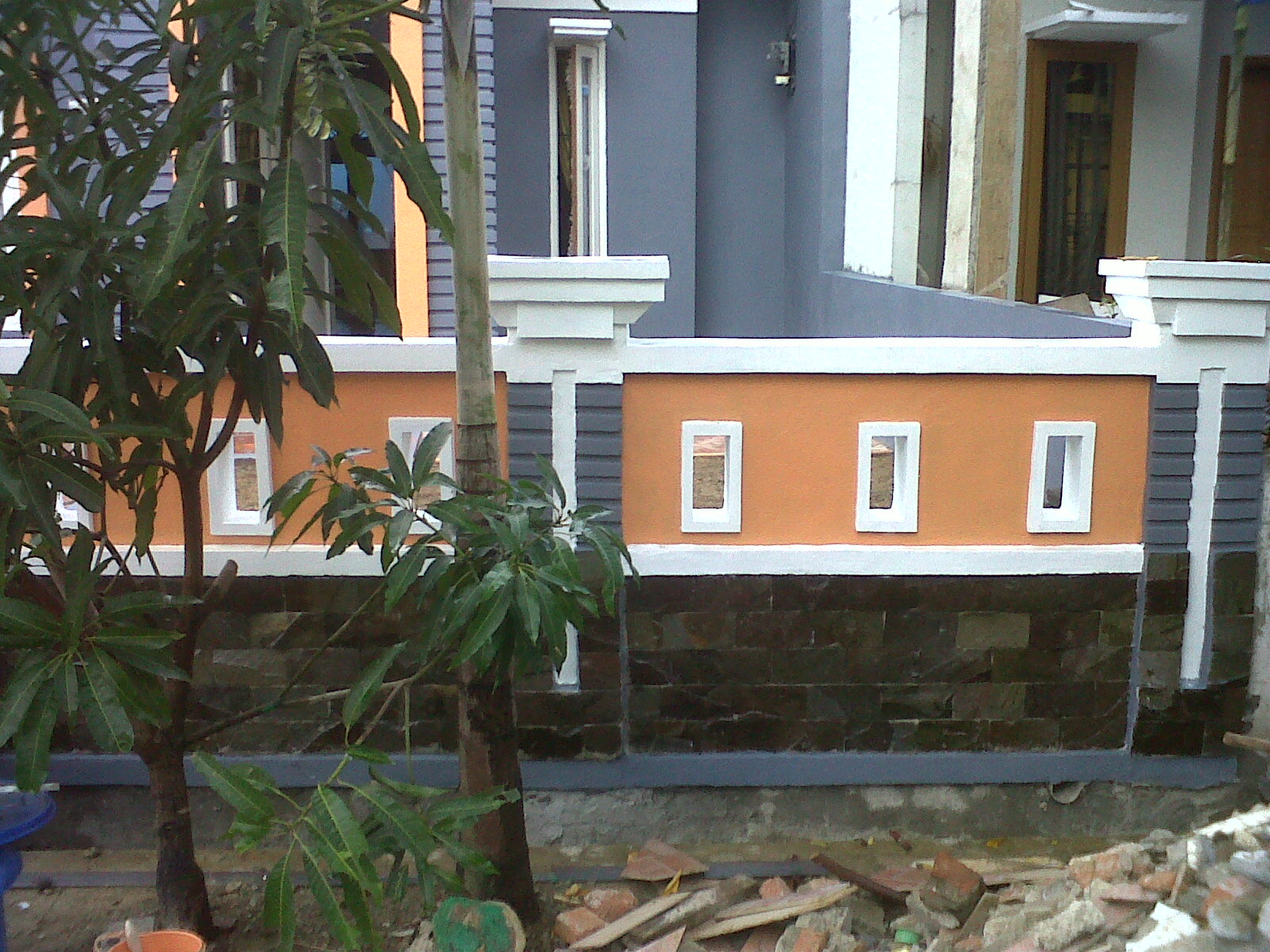  Gambar  Model Pagar Tembok Rumah  Minimalis Desain Rumah  